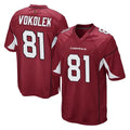A.Cardinals #81 Travis Vokolek Player Cardinal Game Edoa Stitched Jerseys