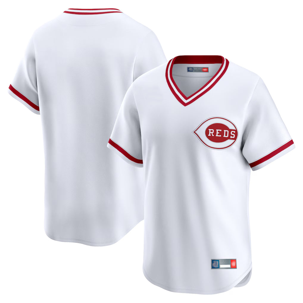 C.Reds ## Red Blank Player White Cooperstown Collection Limited T-shirt Home Edoa Stitched Jerseys