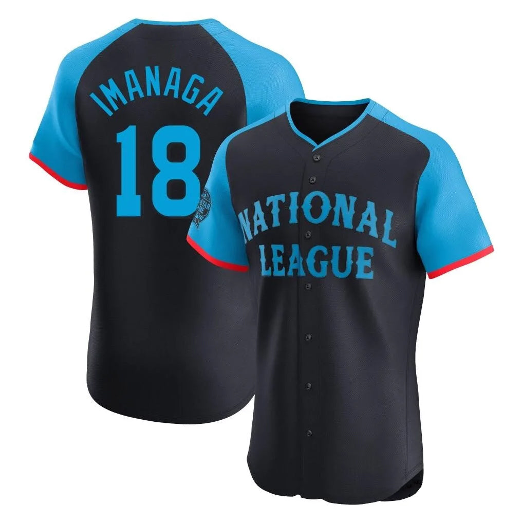 C.Cubs #18 Shota Imanaga Player Navy National League All-Star Limited Elite Game Home Edoa Stitched Jerseys