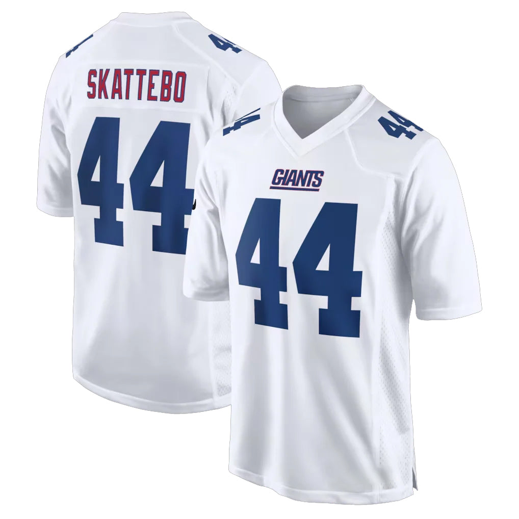 NY.Giants #44 Cam Skattebo Player White Fashion Limited Home Game Edoa Stitched Jerseys