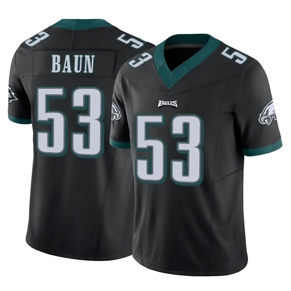 P.Eagles #53 Zack Baun Player Black Limited Vapor F.U.S.E. Home Game Edoa Stitched Jerseys