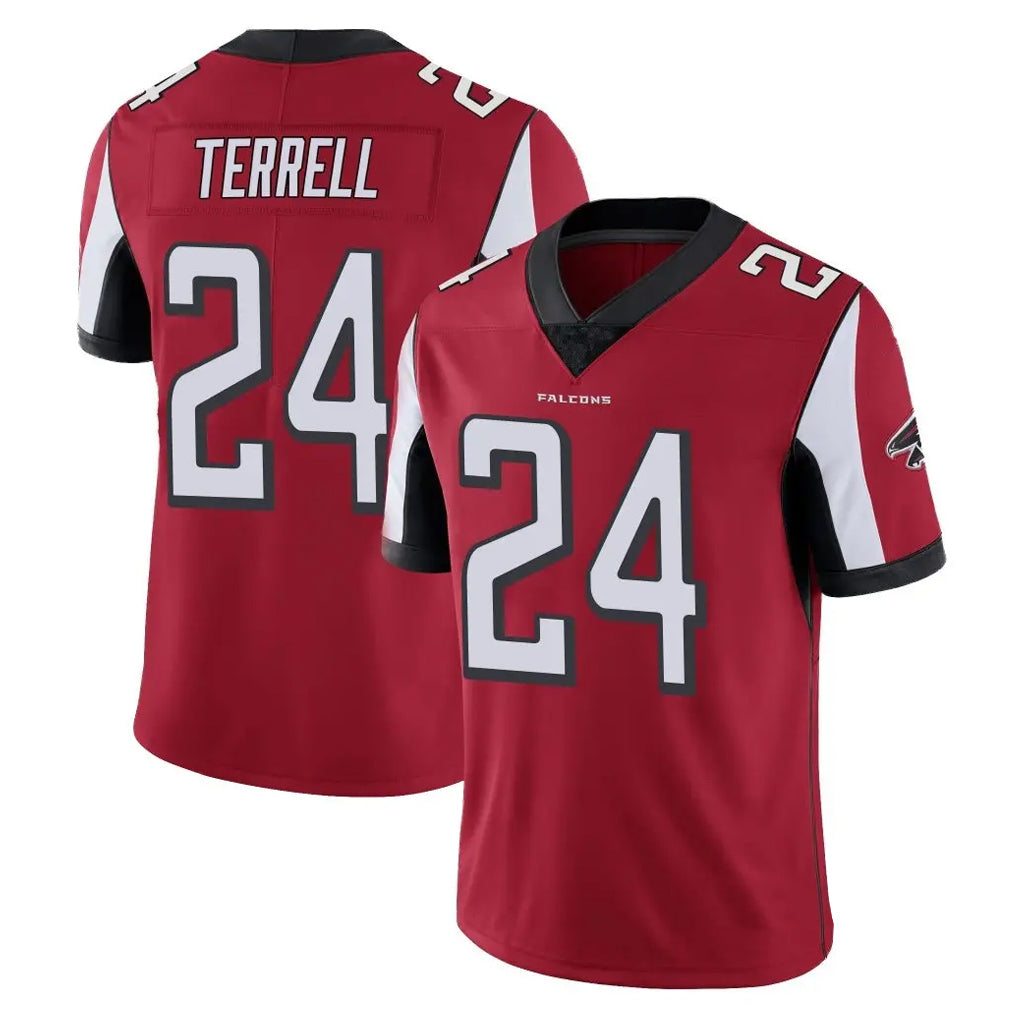 A.Falcons #24 A.J. Terrell Jr. Player Red Color Vapor Untouchable Limited Home Game Edoa Stitched Jerseys