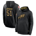 P.Eagles #51 Cam Jurgens Player Black Salute to Service Hoodies Limited Game Edoa Stitched Jerseys