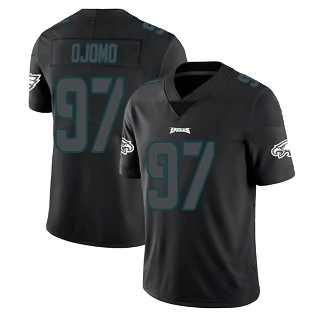 P.Eagles #97 Moro Ojomo Player Limited Black Impact Home Game Edoa Stitched Jerseys