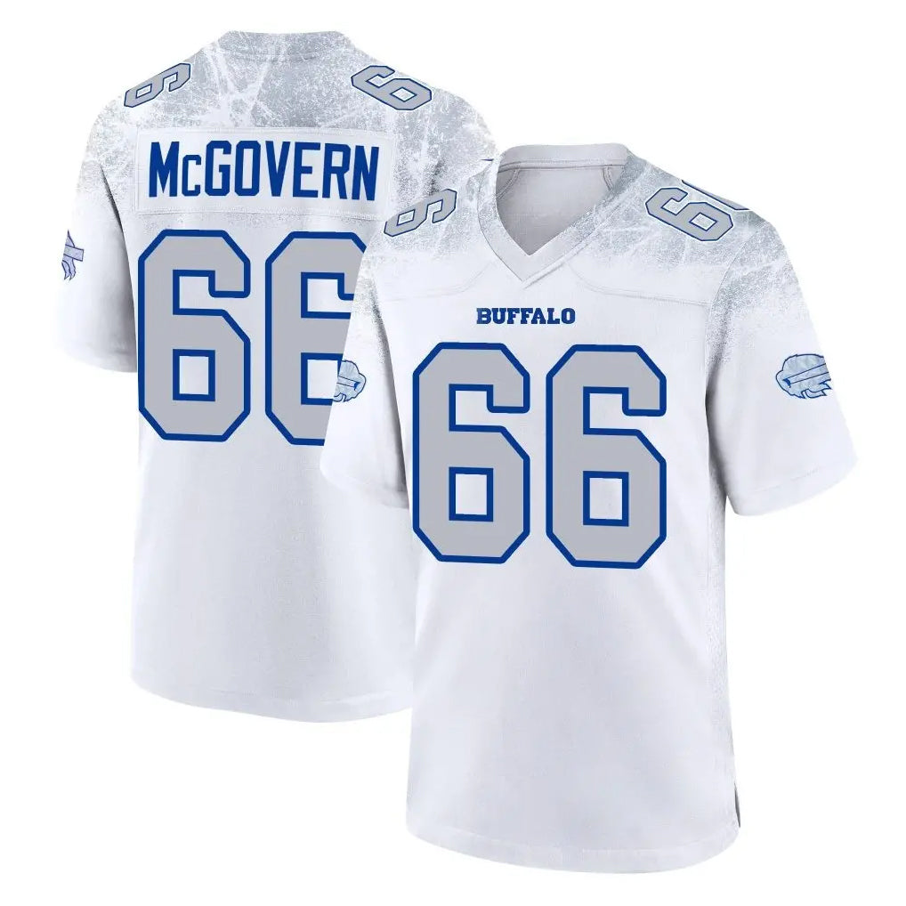B.Bills #66 Connor McGovern Player White Rivalries Collection Game Edoa Stitched Jerseys
