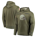 C.Browns ## Browns Blank Player Olive Salute to Service Pullover Hoodies Home Game Edoa Stitched Jerseys