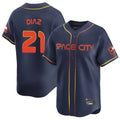H.Astros #21 Yainer Diaz Player Navy City Connect Home Limited Edoa Stitched Jerseys