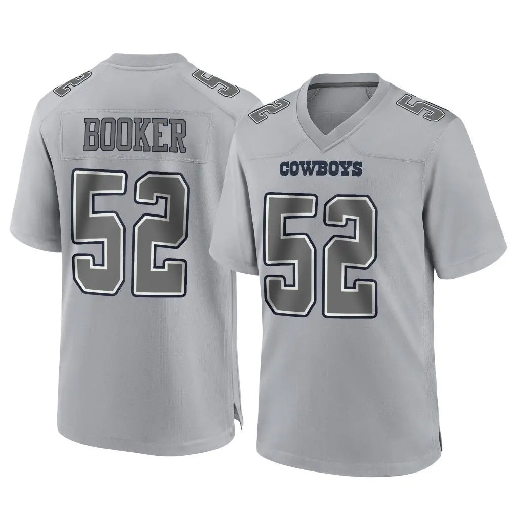 D.Cowboys #52 Tyler Booker Player Gray Atmosphere Fashion Home Game Edoa Stitched Jerseys