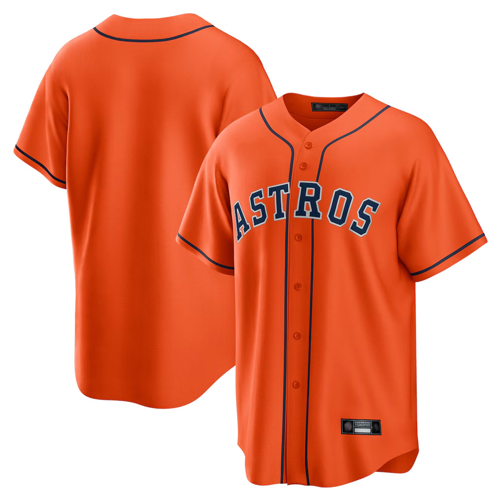 H.Astros ## Astros Blank Player Orange Home Game Edoa Stitched Jerseys