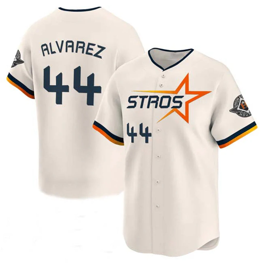 H.Astros #44 Yordan Alvarez Player Cream City Connect Limited Home Edoa Stitched Jerseys