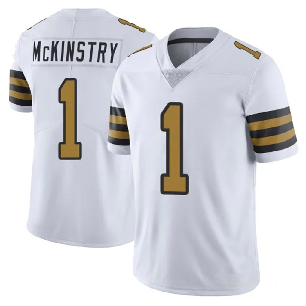 NO.Saints #1 Kool-Aid McKinstry Player White Limited Color Rush Home Game Edoa Stitched Jerseys