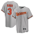 B.Orioles #3 Taylor Ward Player Gray Home Game Edoa Stitched Jerseys