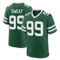 NY.Jets #99 T'Vondre Sweat Player Green Legacy Home Game Edoa Stitched Jerseys