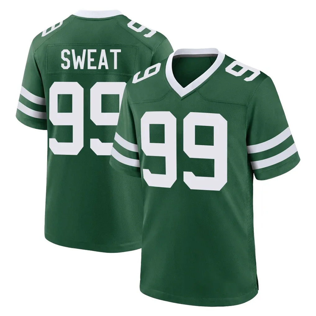 NY.Jets #99 T'Vondre Sweat Player Green Legacy Home Game Edoa Stitched Jerseys
