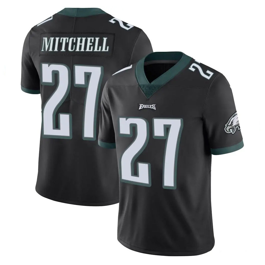 P.Eagles #27 Quinyon Mitchell Player Black Limited Vapor Untouchable Home Game Edoa Stitched Jerseys