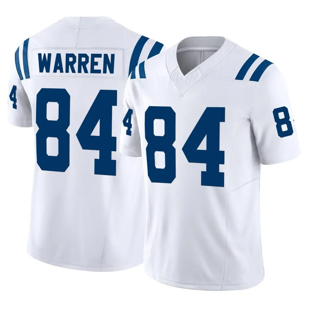 IN.Colts #84 Tyler Warren Player White Limited Vapor F.U.S.E. Home Game Edoa Stitched Jerseys