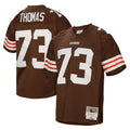 C.Browns #73 Joe Thomas Player Brown Mitchell & Ness 1963 Throwback Edoa Stitched Jerseys