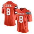 C.Browns #8 Dillon Gabriel Player Orange Home Game Edoa Stitched Jerseys
