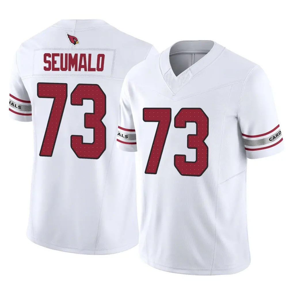 A.Cardinals #73 Isaac Seumalo Player White Vapor F.U.S.E. Limited Home Game Edoa Stitched Jerseys