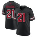 A.Cardinals #21 Garrett Williams Player Black Game Home Edoa Stitched Jerseys