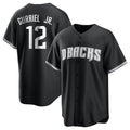 A.Diamondbacks #12 Lourdes Gurriel Jr Player Black Game Home Edoa Stitched Jerseys