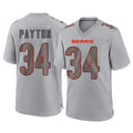 C.Bears #34 Walter Payton Player Gray Atmosphere Fashion Game Edoa Stitched Jerseys