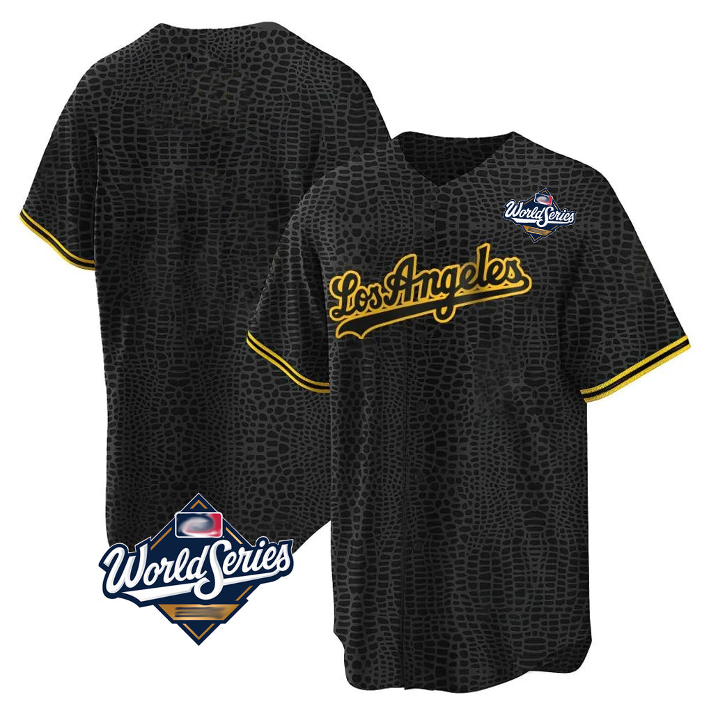 LA.Dodgers ## Dodgers Blank Player Black Gold Limited Home World Series Edoa Stitched Jerseys