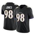 B.Ravens #98 Travis Jones Player Black Vapor F.U.S.E. Limited Edoa Stitched Jerseys