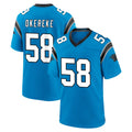 C.Panthers #58 Bobby Okereke Player Blue Home Game Edoa Stitched Jerseys