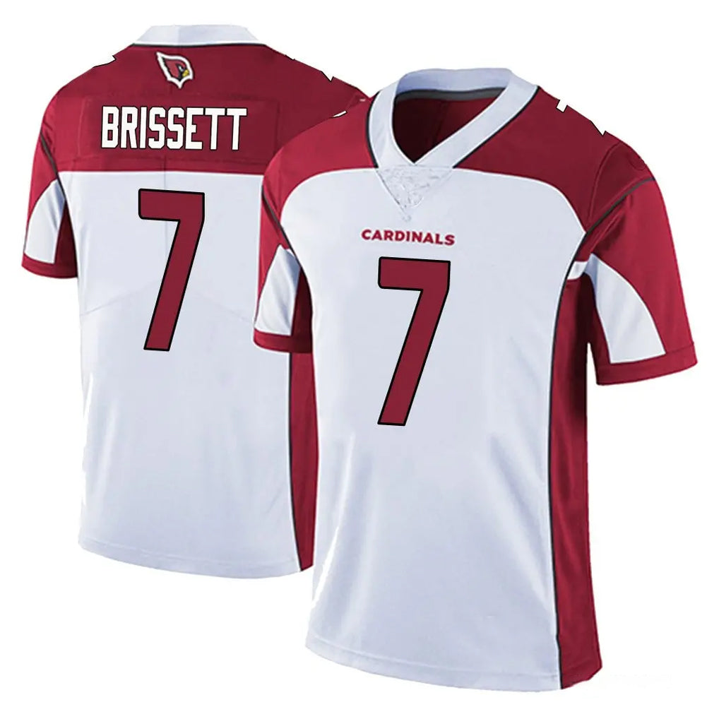 A.Cardinals #7 Jacoby Brissett Player White Vapor Limited Home Game Edoa Stitched Jerseys