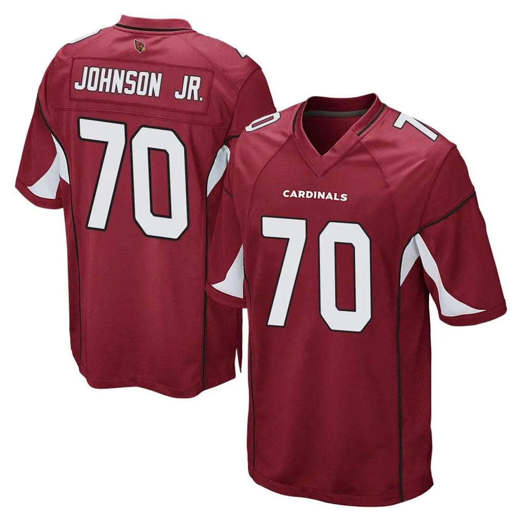 A.Cardinals #70 Paris Johnson Jr. Player Cardinal Home Game Edoa Stitched Jerseys