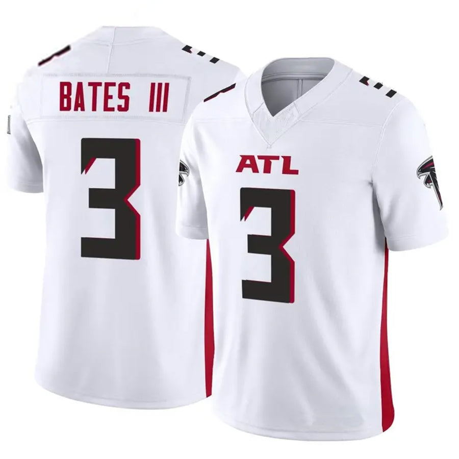A.Falcons #3 Jessie Bates III Player White Vapor F.U.S.E. Limited Edoa Stitched Jerseys