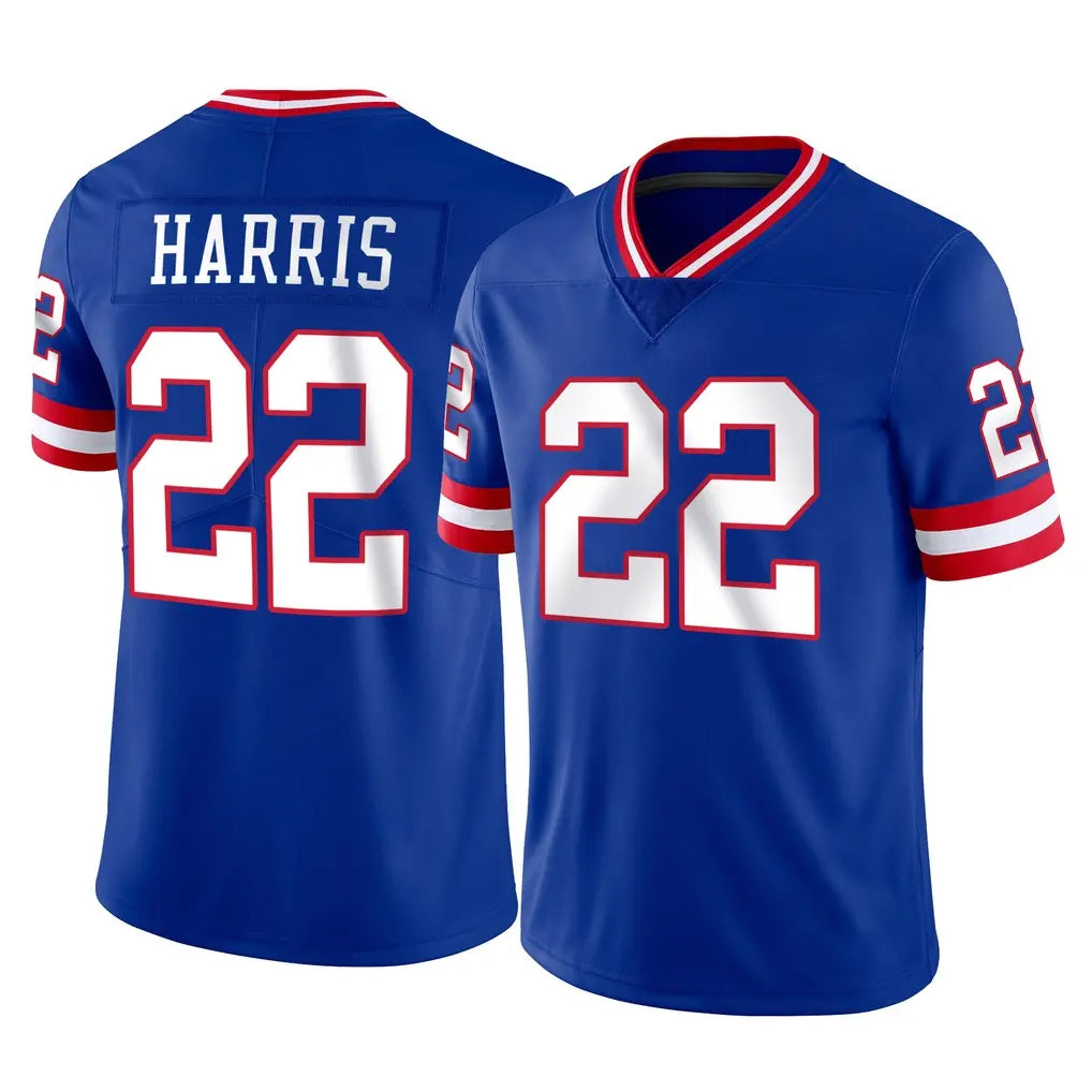 NY.Giants #22 Najee Harris Player Royal Classic Vapor Home Game Edoa Stitched Jerseys