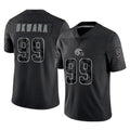 C.Browns #99 Julian Okwara Player Black Reflective Home Game Edoa Stitched Jerseys