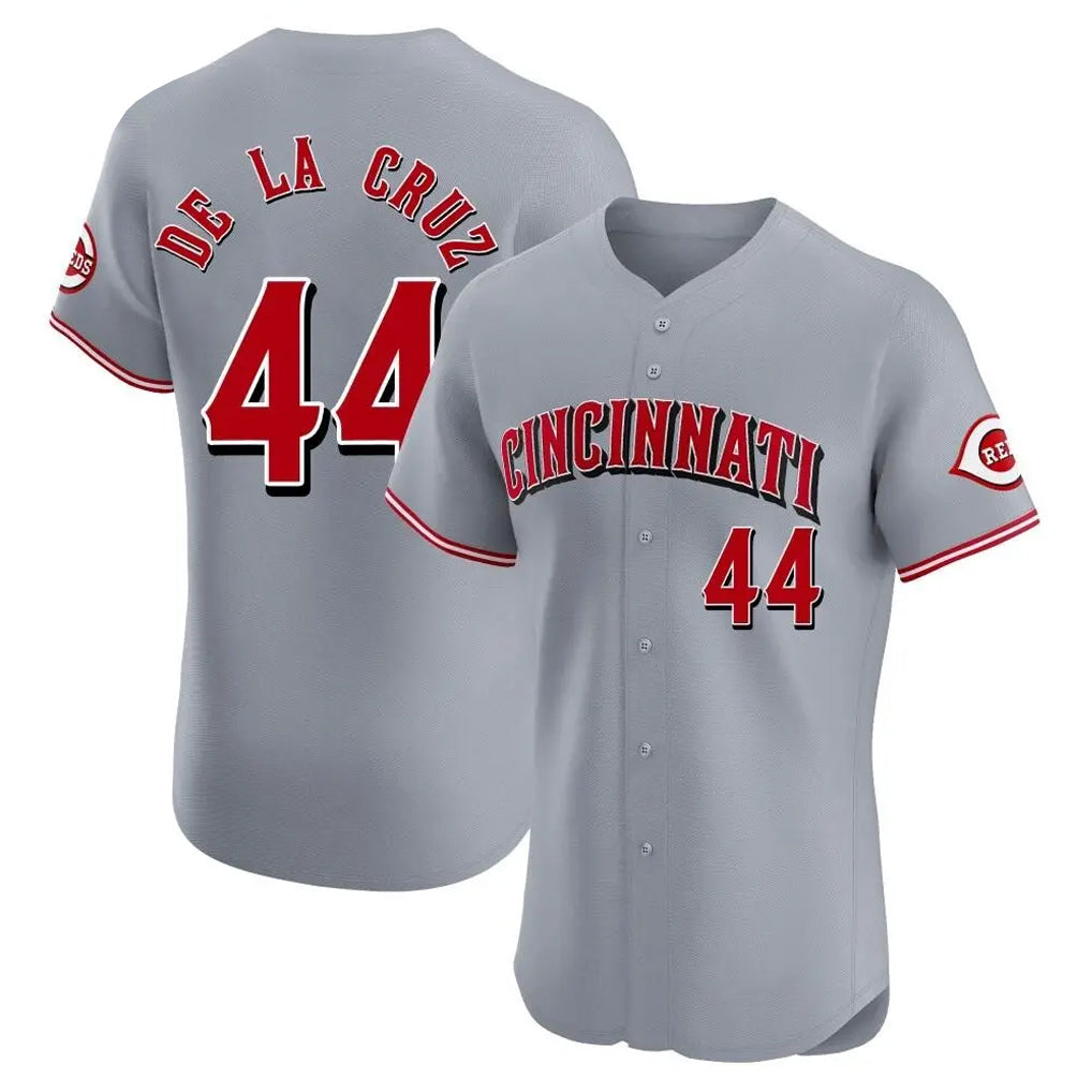 C.Reds #44 Elly De La Cruz Player Gray Limited Elite Home Edoa Stitched Jerseys