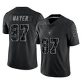 LV.Raiders #87 Michael Mayer Player Black Reflective Limited Game Edoa Stitched Jerseys