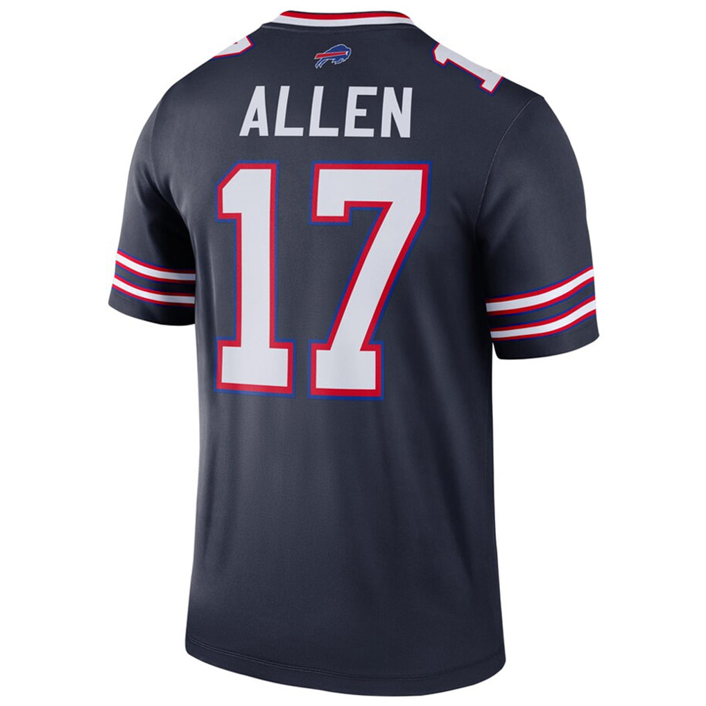 B.Bills #17 Josh Allen Player Navy Inverted  Legend Game Edoa Stitched Jerseys