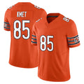 C.Bears #85 Cole Kmet Player Orange Vapor F.U.S.E. Limited Home Game Edoa Stitched Jerseys