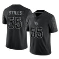 A.Cardinals #55 Dante Stills Player Black RFLCTV Limited Home Game Edoa Stitched Jerseys