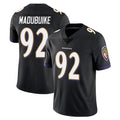 B.Ravens #92 Nnamdi Madubuike Player Black Vapor Untouchable Limited Home Game Edoa Stitched Jerseys
