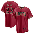 A.Diamondbacks #23 Zac Gallen Player Red Home Game Edoa Stitched Jerseys