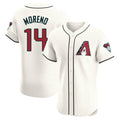 A.Diamondbacks #14 Gabriel Moreno Player Cream Limited Elite Home Game Edoa Stitched Jerseys