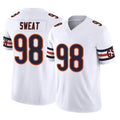 C.Bears #98 Montez Sweat Player White Vapor F.U.S.E. Limited Home Game Edoa Stitched Jerseys