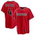 C.Guardians #4 Brayan Rocchio Player Red Home Game Edoa Stitched Jerseys