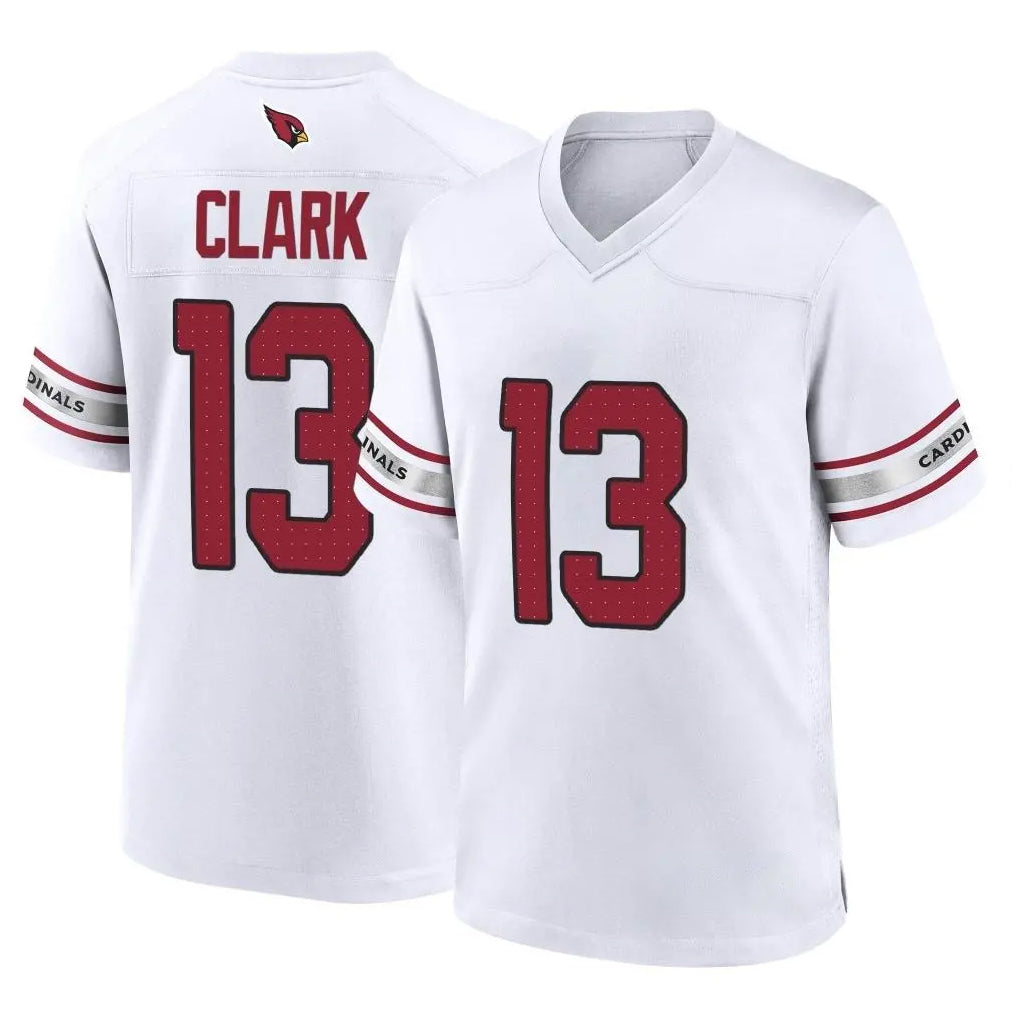 A.Cardinals #13 Kei'Trel Clark Player White Home Game Edoa Stitched Jerseys