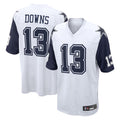 D.Cowboys #13 Caleb Downs Player White-Navy Home Game Edoa Stitched Jerseys