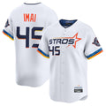 H.Astros #45 Tatsuya Imai Player White City Connect Limited Home Edoa Stitched Jerseys