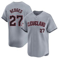 C.Guardians #27 Austin Hedges Player Gray Road Limited Home Edoa Stitched Jerseys