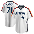 H.Astros #71 Josh Hader Player White Cooperstown Collection T-shirt Edoa Stitched Jerseys