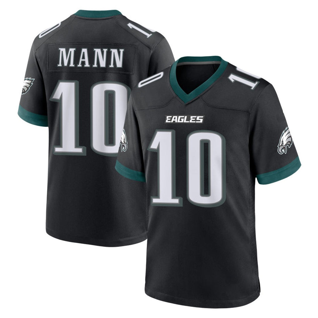 P.Eagles #10 Braden Mann Player Black Game Home Edoa Stitched Jerseys